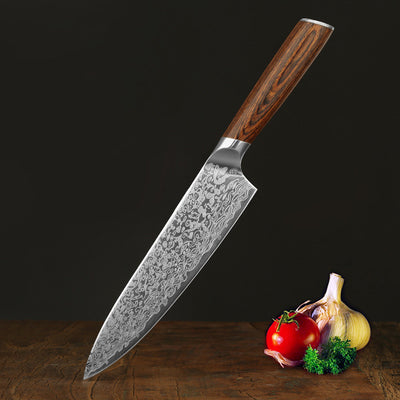 Leather Steel Kitchen Stainless - Premium Knife Set