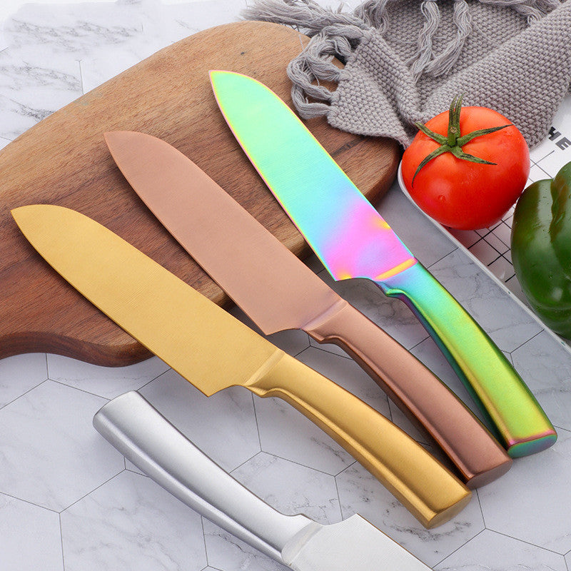 Colorful barbecue knife fruit