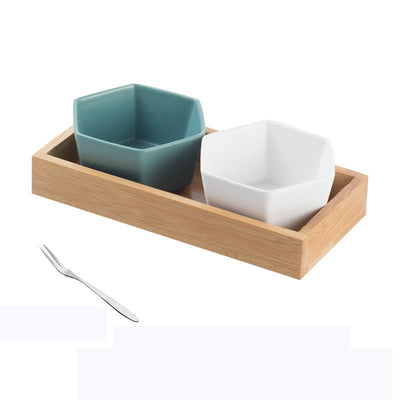 Ceramic Fruit Plate - Nordic Style Snack Dish